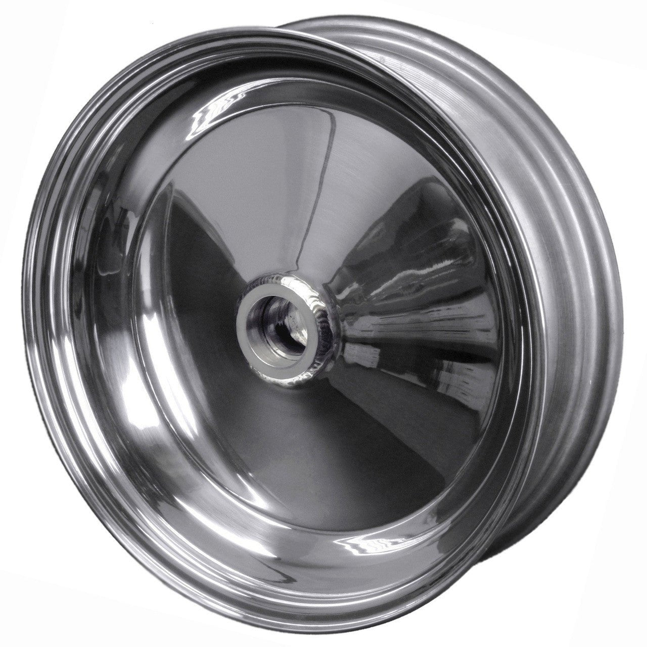 CMS HD Aluminum Dune Buggy Solid Spindle Mount Wheels. PAIR, Combo Spindle 15" X 4" - Moore Parts