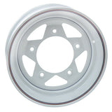 Empi 10 - 1018 Vw Baja Bug 15X10 5 Lug White Steel Spoke Wheel 3 - 1/2" Back Space - Moore Parts