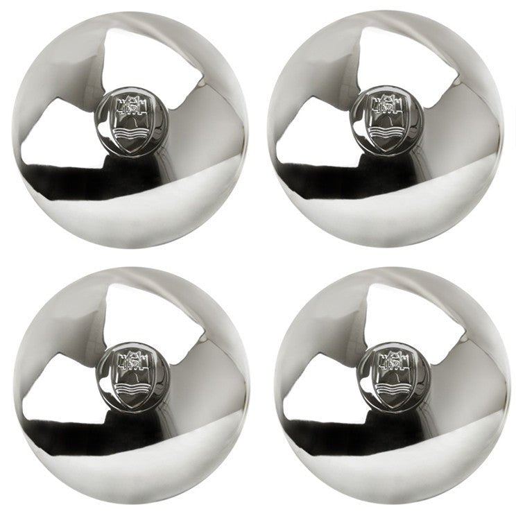 Empi 10 - 1071 Vw Bug 5 Lug Chrome Castle Type Hub Cap 1966 - 67, Set Of 4 - Moore Parts