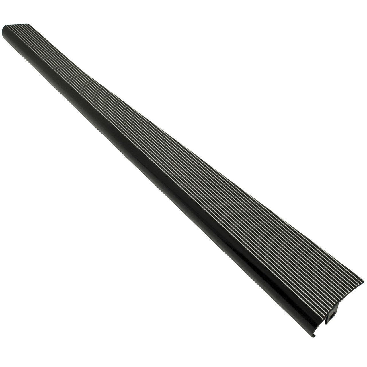 Empi 15 - 3017 Billet Vw Bug Running Boards, Gloss Black/Polished Ribs, Pair - Moore Parts