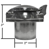 Empi 16 - 6033 Aluminum Flip Top Fuel Filler Cap With 4 Bolt Mounting Flange - Moore Parts