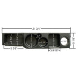 Empi 16 - 9550 Black Plastic Vw Center Console With Cup Holder & Compartments - Moore Parts