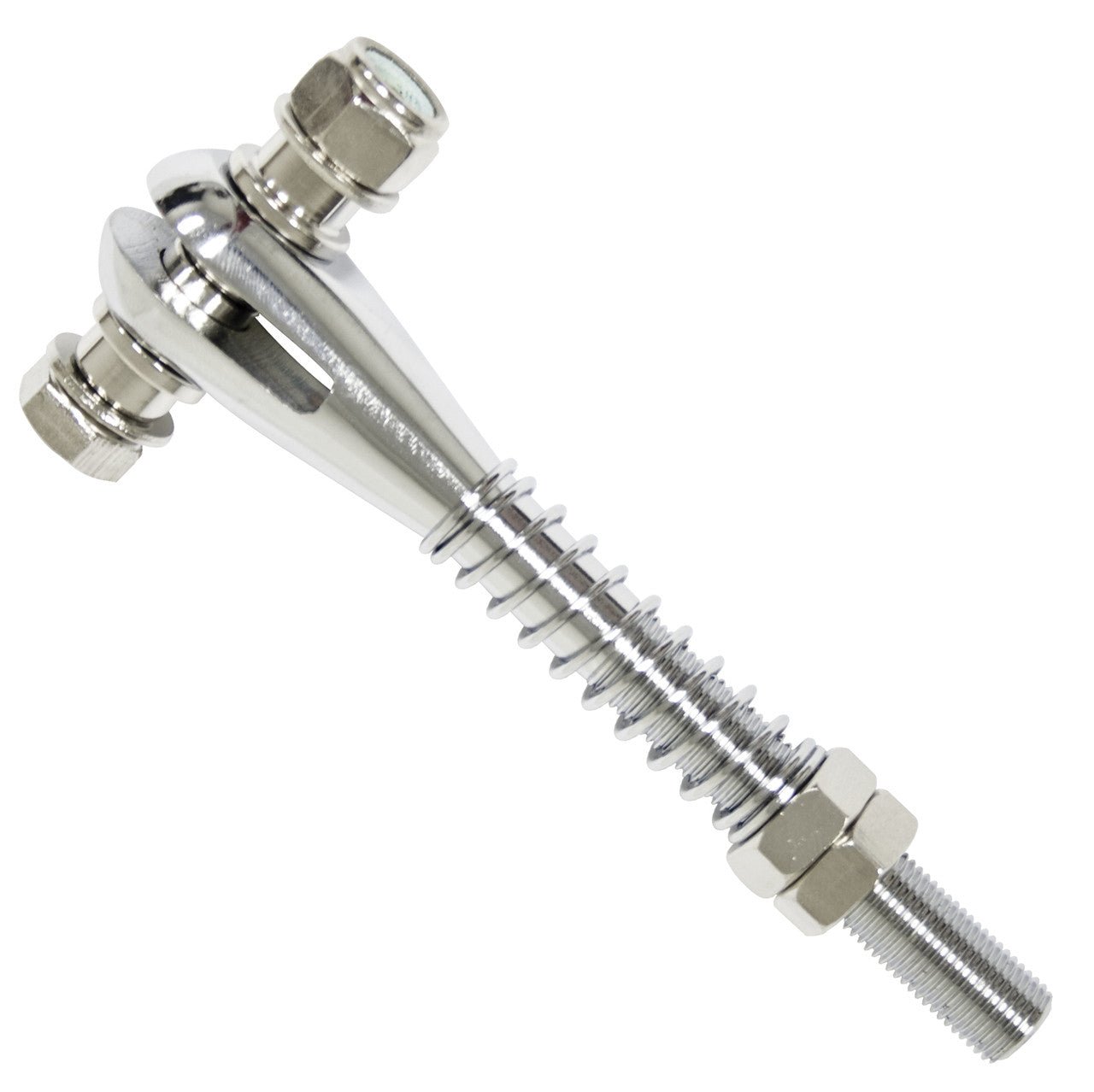Empi 17 - 2681 Chrome Adjustable Clevis For Limit Straps With 9/16" Tab Hole, Pair - Moore Parts