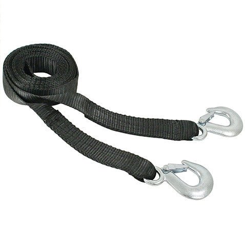 Empi 17 - 2692 Black Tow Strap With Hooks 3 - 1/2" Wide X 13' Long, Rate 10,000 Lbs - Moore Parts