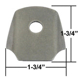 Empi 17 - 2792 Universal Chromoly Mounting Tab With 3/8" Hole, 4 Pack - Moore Parts