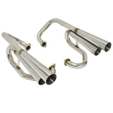 Empi 18 - 1047 Bugpack Stainless Steel Mega Dual Exhaust W/Baffles. Fits Air - cooled Vw Engine - Moore Parts