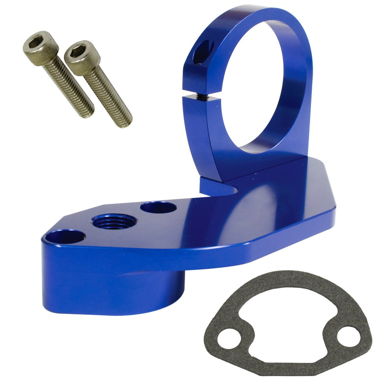 Empi 18 - 1089 Blue Anodized Vw Fuel Pump Block Off With Coil Mount - Moore Parts