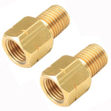Empi 18 - 1102 Brass Brake Line Adapters, 1/8NPT To 10mm, Pair - Moore Parts