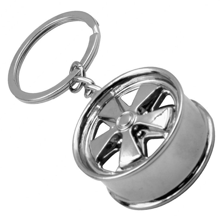 Empi 2089 Porsche 911 Chrome Fuchs Wheel Key Chain - Moore Parts