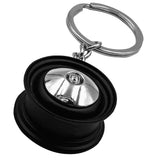 Empi 2118 Vw Bug Smoothie Wheel Key Chain, Black - Moore Parts
