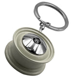 Empi 2119 Vw Bug Smoothie Wheel Key Chain, White - Moore Parts