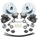 Empi 22 - 6153 Vw Bug Front Wilwood Disc Brake Kit Drop Spindle 5Lug Porsche/Chevy - Moore Parts