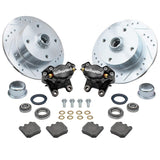 Empi 22 - 6157 - B Vw Bug Front Wilwood Disc Brake Kit, Slotted 4 Lug Rotors 1966 - 77 - Moore Parts