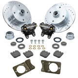 Empi 22 - 6157 - B Vw Bug Front Wilwood Disc Brake Kit W/Brackets, Slotted 4 Lug Rotors 1966 - 77 - Moore Parts