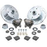 Empi 22 - 6157 Vw Bug Front Wilwood Disc Brake Kit, Slotted 4 Lug Rotors 1966 - 77 - Moore Parts