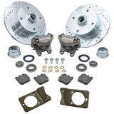 Empi 22 - 6157 Vw Bug Front Wilwood Disc Brake Kit W/Brackets, Slotted 4 Lug Rotors 1966 - 77 - Moore Parts
