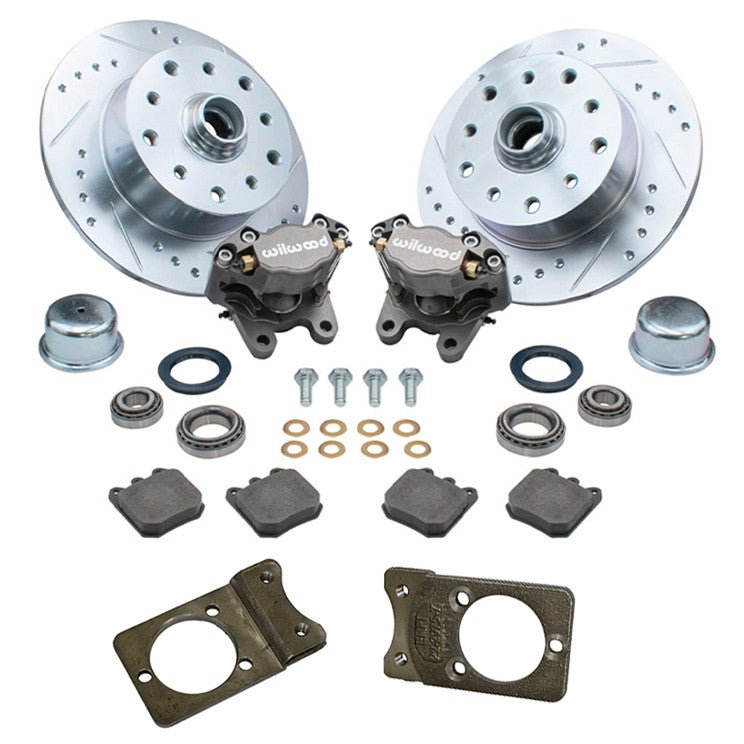 Empi 22 - 6158 Vw Bug Front Wilwood Disc Brake Kit W/Brackets, 5 Lug Porsche/Chevy 1966 - 77 - Moore Parts