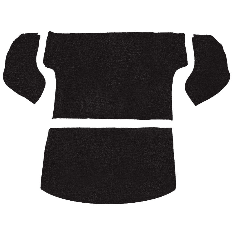 Empi 3075 Black 4 Piece Rear Cargo Well Carpet Kit Vw Bug / Beetle 1954 - 1977 - Moore Parts