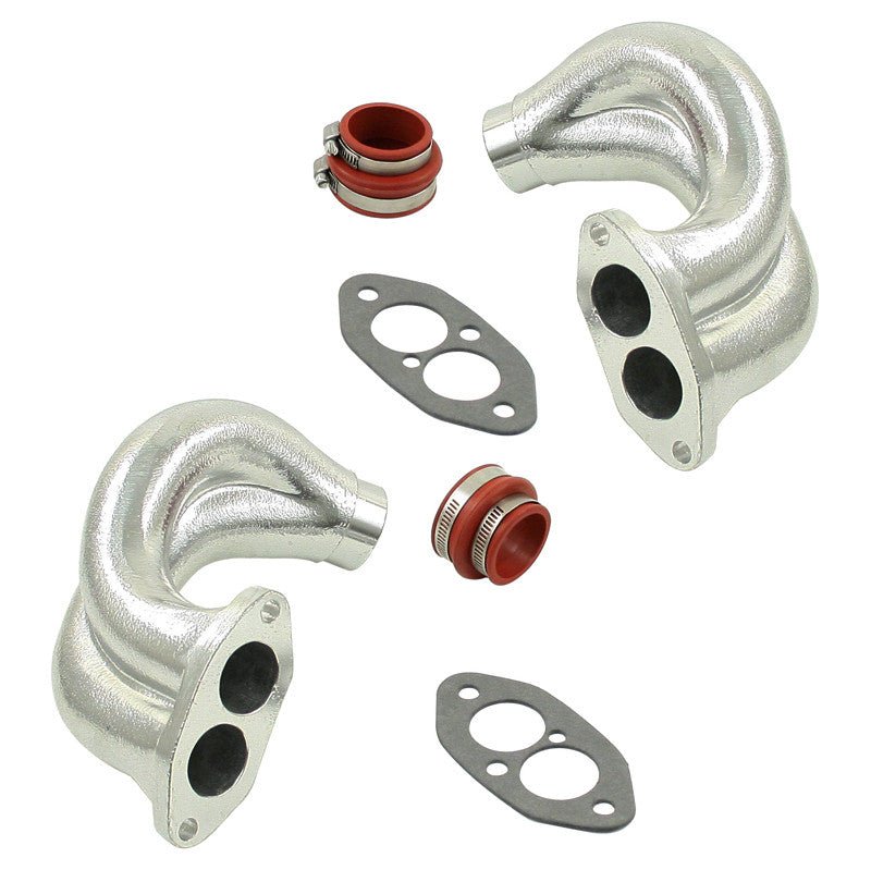 Empi 3236 Aluminum Dual Port End Castings For Single Carb Intake Manifolds - Moore Parts