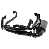 Empi 3263 Black 1 - 5/8" Merged Racing Exhaust With Sideflow Muffler, Vw Bug Sedan - Moore Parts
