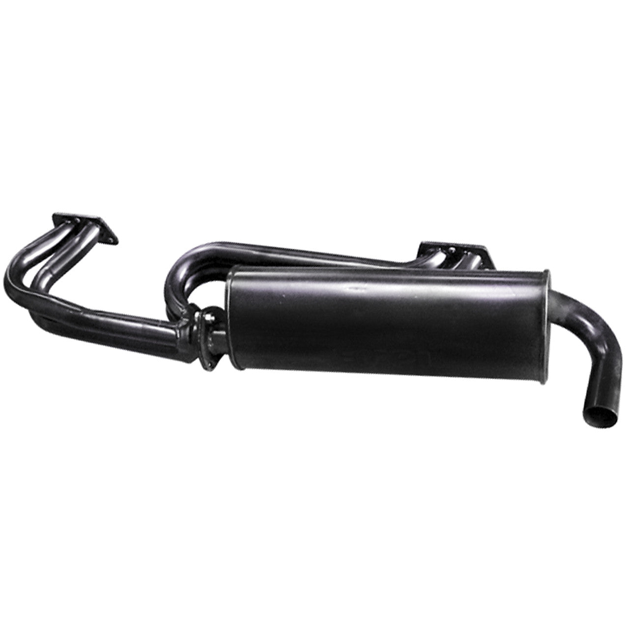 Empi 3439 Single Quiet Pack Exhaust, Vw Type 2 Bus, Type 4 1972 - 74 1700cc - 2000cc - Moore Parts