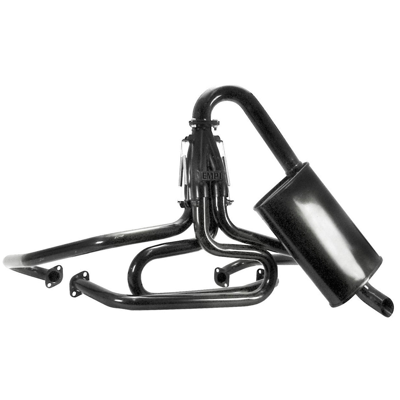 Empi 3745 Black 1 - 1/2" Comp Exhaust W/Turbo Muffler Vw Baja Dune Buggy - Moore Parts