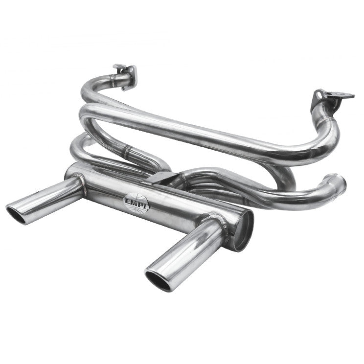 Empi 3761 Vw Stainless Steel 2 Tip GT Exhaust System, Air - cooled Vw Bug & Ghia - Moore Parts