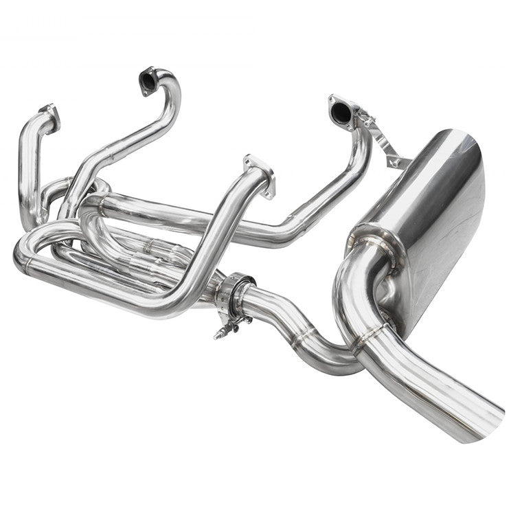 Empi 3770 Stainless Steel 1 - 5/8" Merged Racing Exhaust W/Sideflow Muffler Vw Bus - Moore Parts