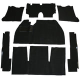 Empi 3911 Black 7 Piece Carpet Kit Vw Bug / Beetle 1969 - 1972, No Foot Rest - Moore Parts