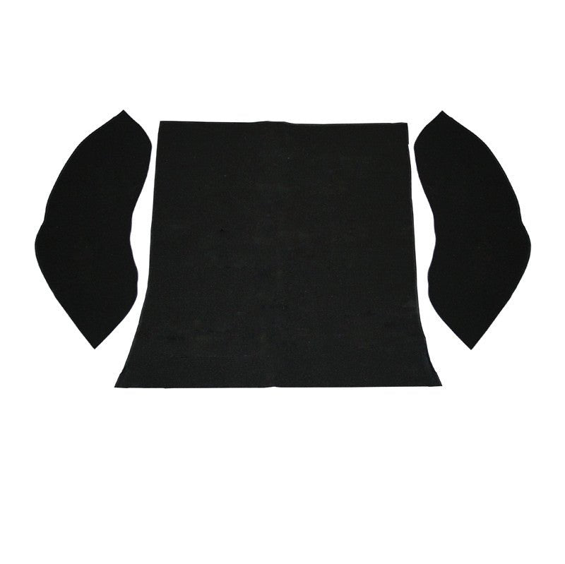 Empi 3914 Black 3 Piece Rear Cargo Well Carpet Kit Vw Bug / Beetle 1958 - 1964 - Moore Parts