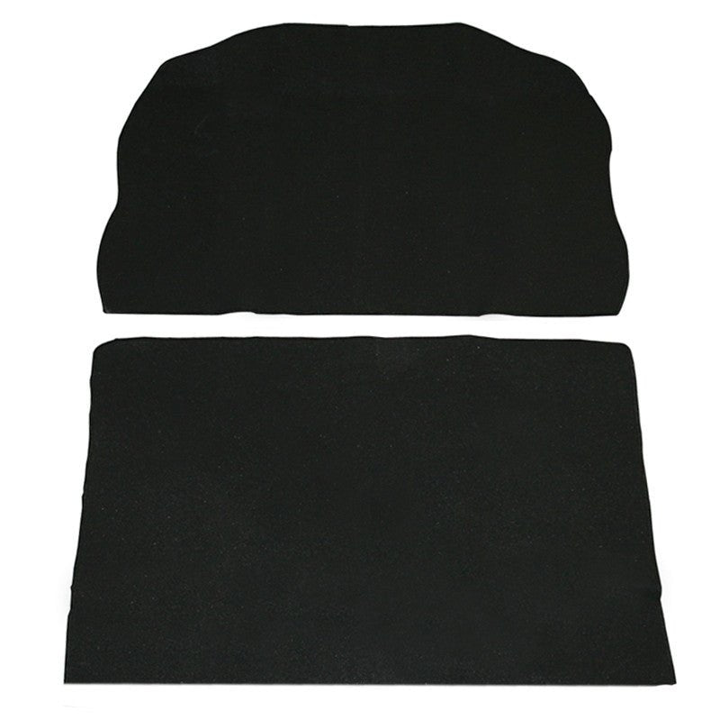 Empi 4286 Black 2 Piece Trunk Carpet Kit Vw Super Beetle 1971 - 1972 - Moore Parts