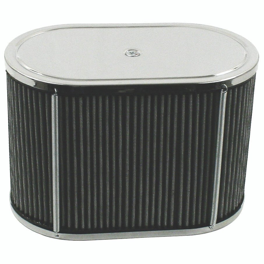 Empi 43 - 6006 Chrome Oval Air Cleaner IDF Weber/Empi HPMX 5 - 1/2" X 9" X 6" - Moore Parts