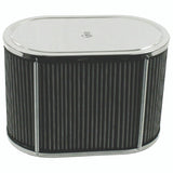 Empi 43 - 6006 Chrome Oval Air Cleaner IDF Weber/Empi HPMX 5 - 1/2" X 9" X 6" - Moore Parts