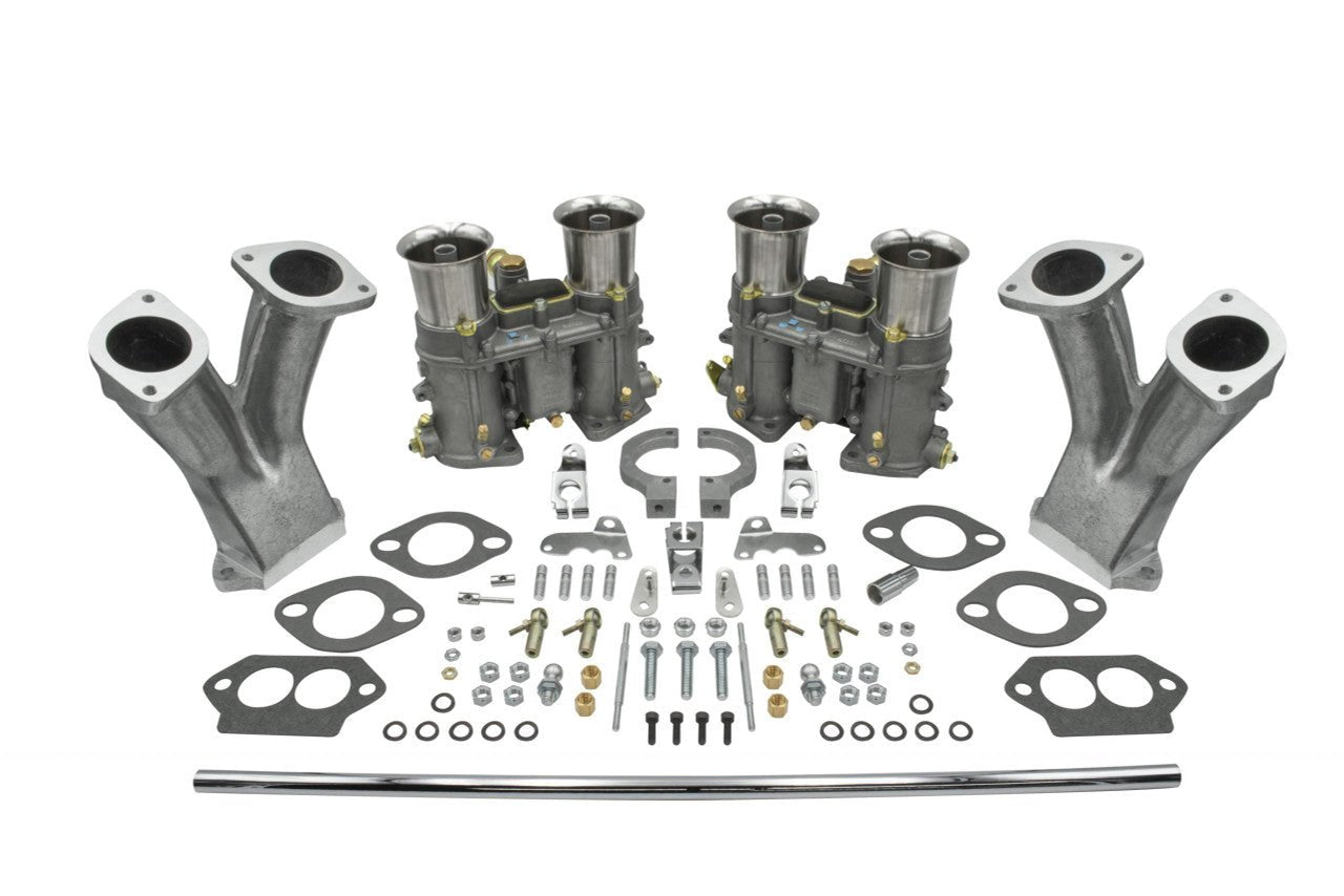 Empi 43 - 7328 Weber 48 IDA Dual Carburetor Kit, Type 1 Tall Manifolds W/Tayco Linkage - Moore Parts