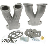 Empi 45 - 1036 AS - CAST Stage 3 Match Ported Tall Manifolds W/NOS Boss Dual Weber IDF - HPMX - Moore Parts