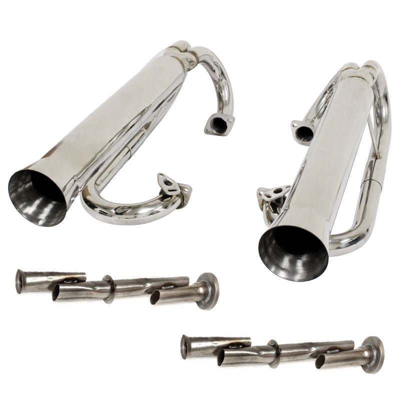 Empi 56 - 3709 Stainless Buggy Dual Racing Exhaust System Vw Baja Bug/Manx/Trike - Moore Parts