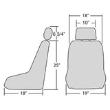 Empi 62 - 2820 - 7 Race Trim Slim Line Seat Cover Only, Black Vinyl/Black Vinyl - Moore Parts