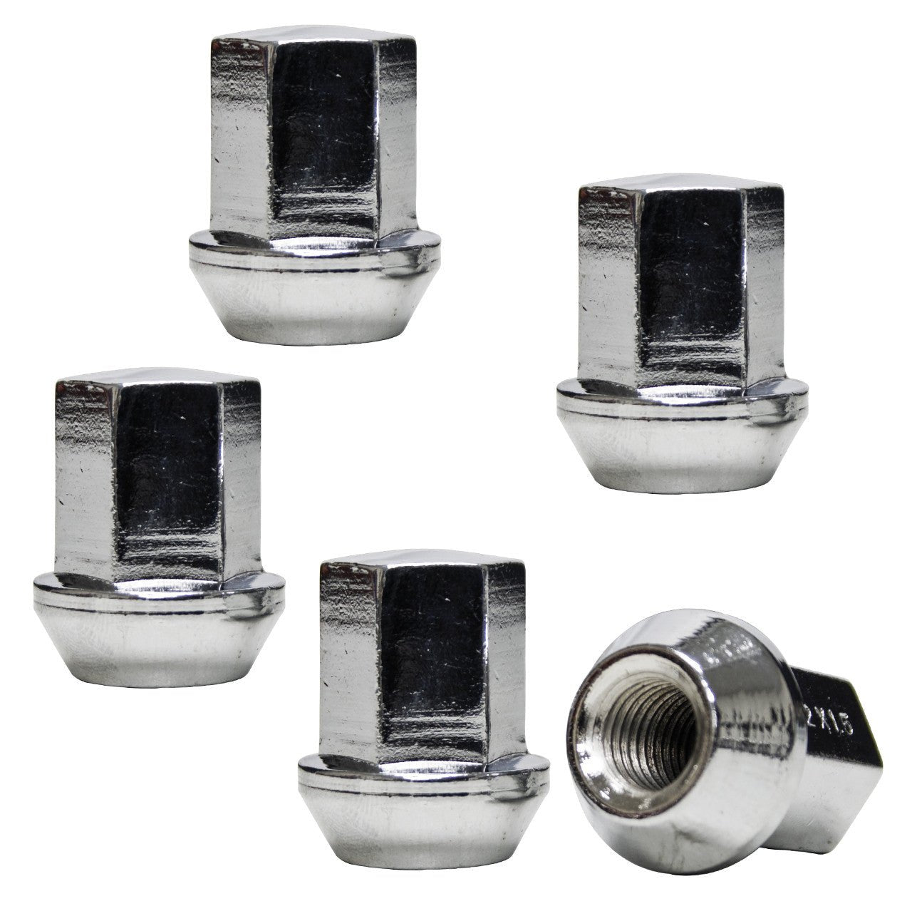 Empi 70 - 2870 Chrome Lug Nut 12mm X 1.5 Thread Pitch 60 Degree Taper, 5 Pack - Moore Parts