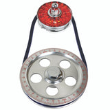 Empi 8650 Air - cooled Vw Bug & Vw Bus Standard Size Red Pulley Kit W/Red Cover - Moore Parts