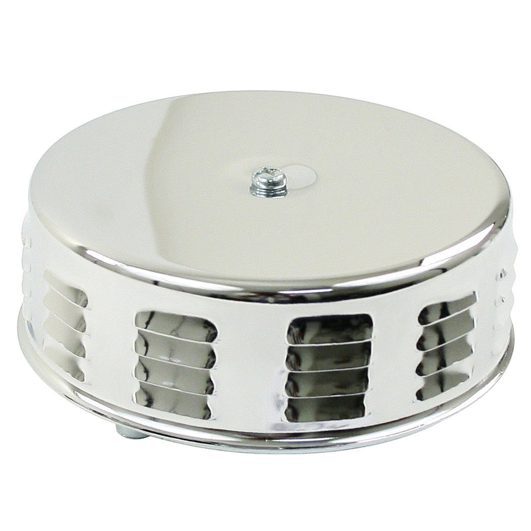 Empi 8674 Chrome Round Louvered Air Cleaner For Classic Air - cooled Vw Bug - Moore Parts
