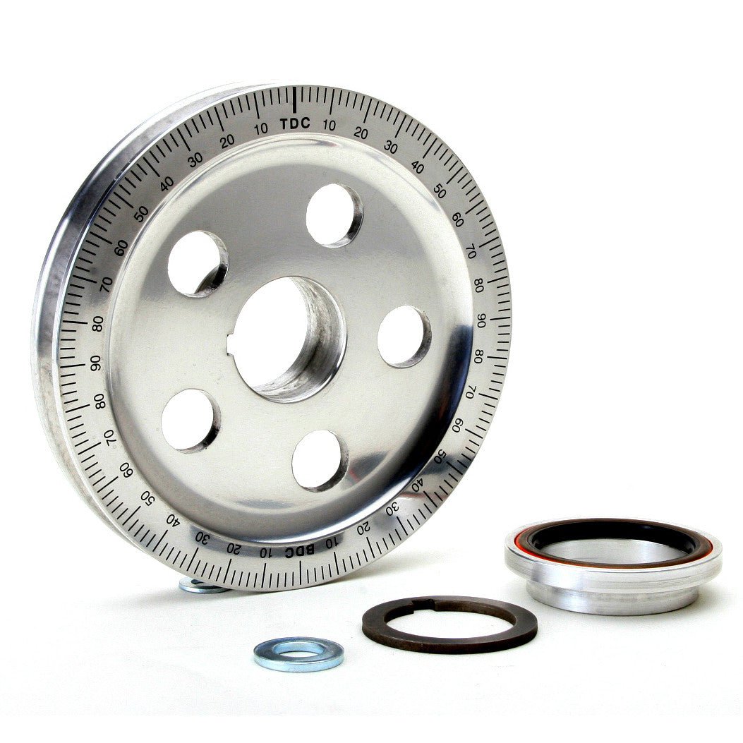 Empi 8693 Vw Aluminum Crankshaft Power Pulley Kit, Bolt - In Sand - Seal - Moore Parts