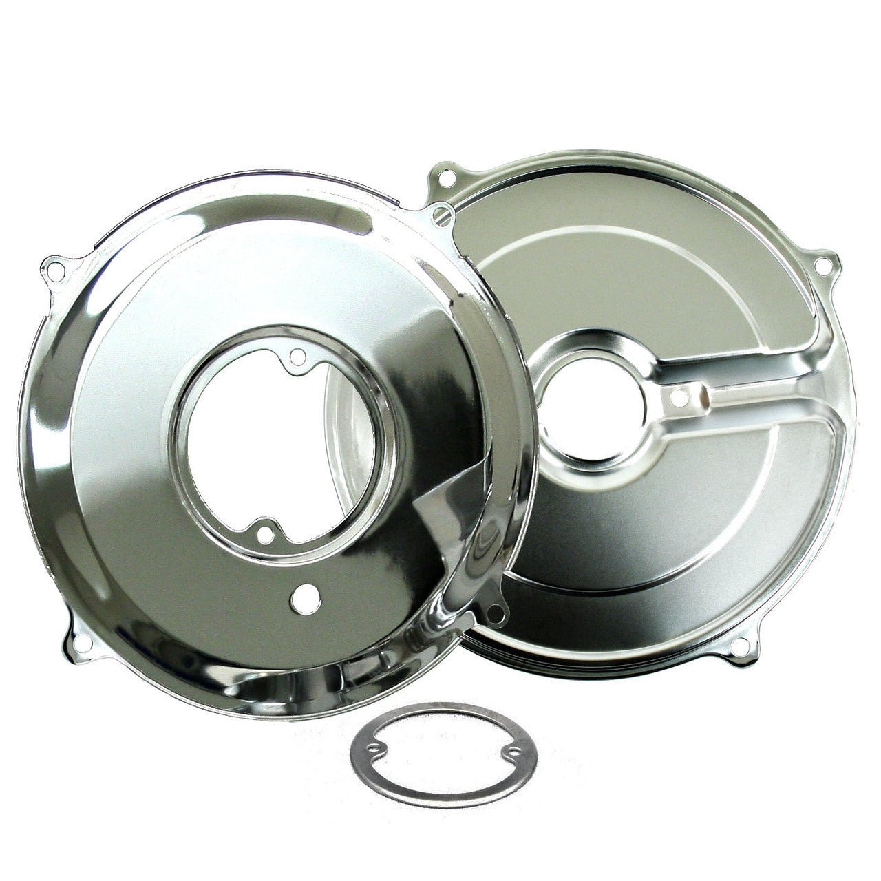 Empi 9056 Chrome 3 Piece Alternator Backing Plate Set, Air - cooled Vw Engines - Moore Parts