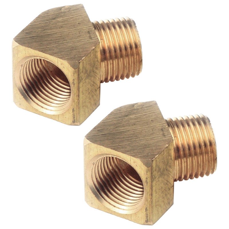 Empi 9237 Brass Fittings 45 Degree, Female 3/8" NPT X 3/8" Male NPT, Pair