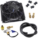 Empi 9292 Mesa 72 Plate Oil Cooler/Electric Fan Kit W/Fan Thermostat, Hose - Moore Parts