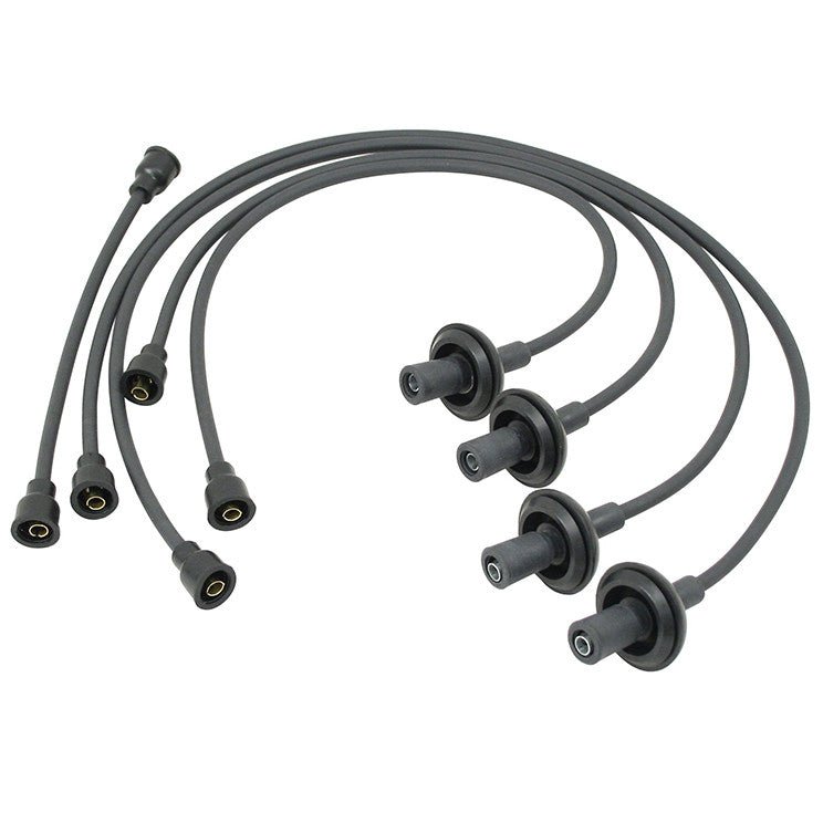 Empi 9314 Spark Plug Ignition Wire Set. Black 7mm For Air - cooled Vw Bug - Moore Parts