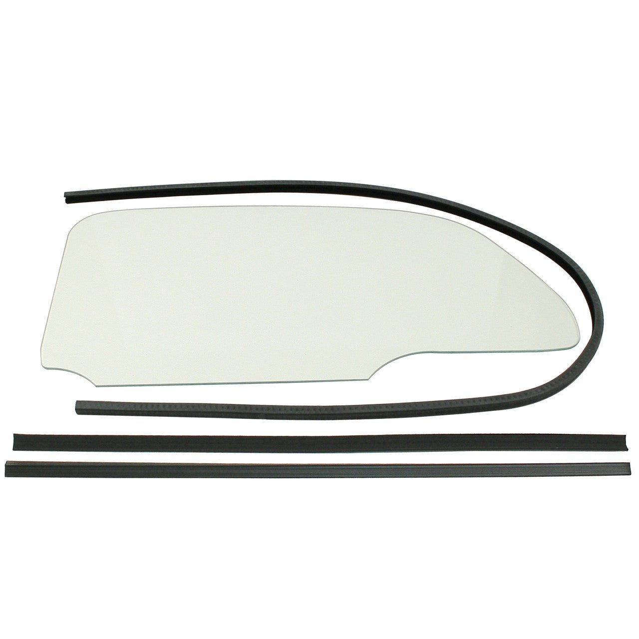 Empi 9760 Vw Bug 1 Piece Clear Window Kit With Glue In Scrapers 1958 - 64, Pair - Moore Parts