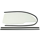 Empi 9760 Vw Bug 1 Piece Clear Window Kit With Glue In Scrapers 1958 - 64, Pair - Moore Parts