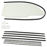 Empi 9783 Vw Bug 1 Piece Clear Window Kit With Snap - In Scrapers 1965 - 77, Pair - Moore Parts