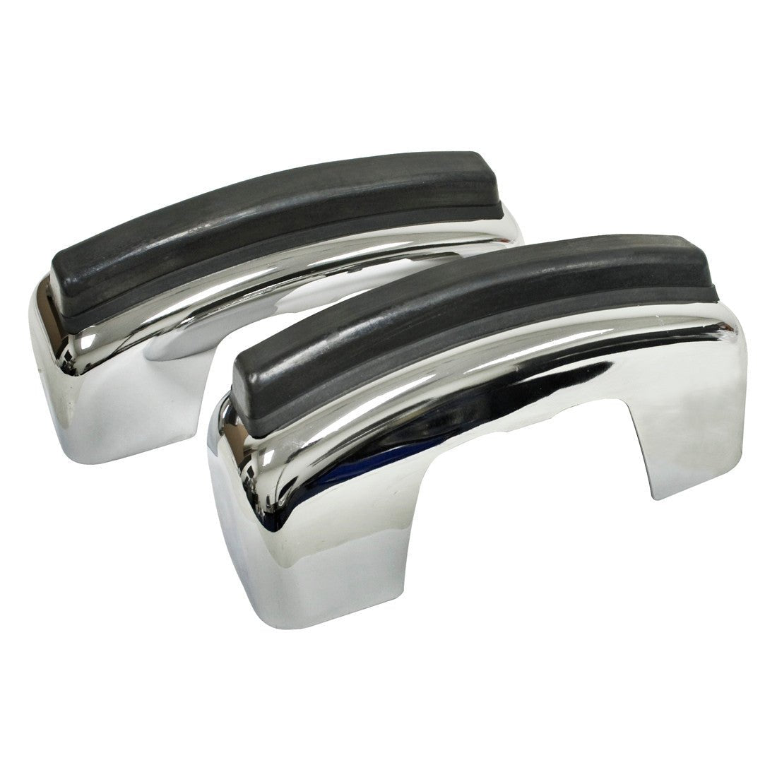 Empi 98 - 0751 Vw Bug Bumper Guard Without Notch For Rubber Strip 1968 - 73 Pair - Moore Parts