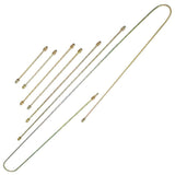 Empi 98 - 6991 Replacement 7 Piece Steel Brake Line Kit For Vw Bug, Ghia 1949 - 1966 - Moore Parts